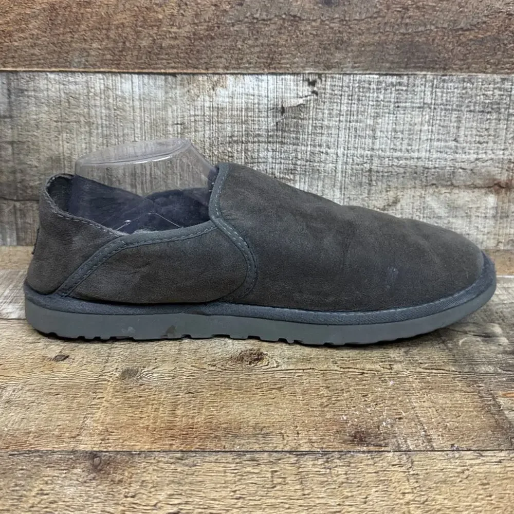 UGG Kenton Suede Slip On Slippers Shoes Gray Size 11